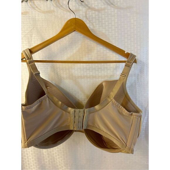 Cacique 42H beige bra Satin full Coverage - Picture 4 of 8